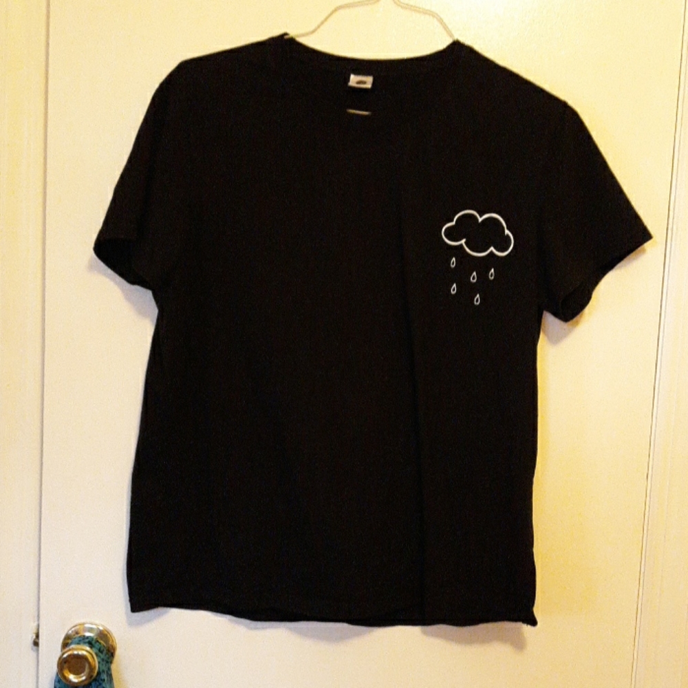 Black Rain Cloud Aesthetic T Shirt